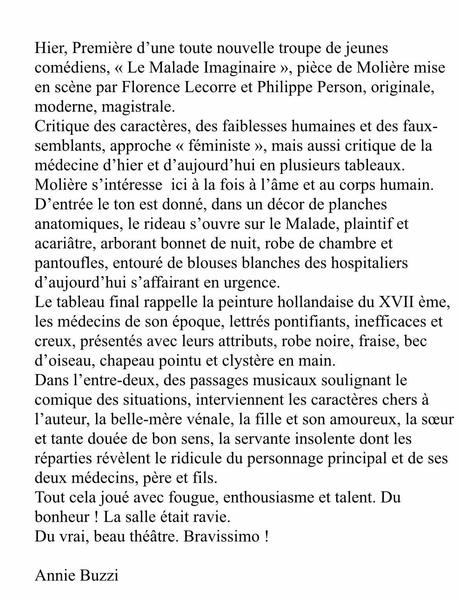 Le Malade Imaginaire Le Malade Imaginaire