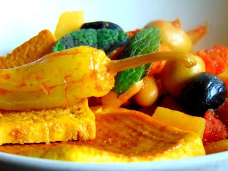 Ragoût de pommes de terres et haricots blancs inspiré du Maghreb