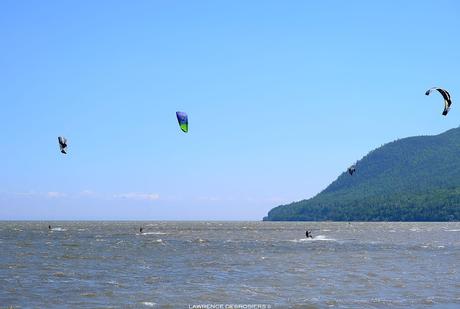 Encore quelques photos de kitesurf à Baie-Saint-Paul…