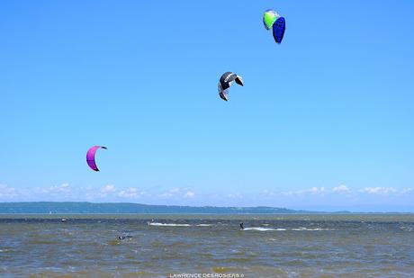 Encore quelques photos de kitesurf à Baie-Saint-Paul…