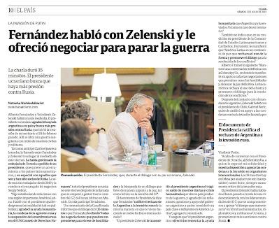 Un fruit du G7 : Alberto Fernández a pris contact avec Volodymyr Zelensky [Actu]