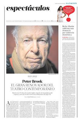 La disparition de Peter Brook vue de Buenos Aires [ici]