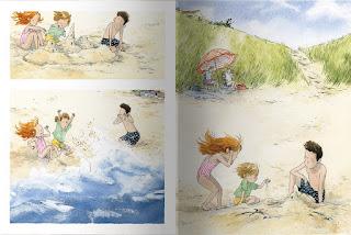 Le jour des châteaux de sable de JonArno Lawson illustré Qin Leng