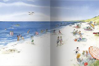 Le jour des châteaux de sable de JonArno Lawson illustré Qin Leng