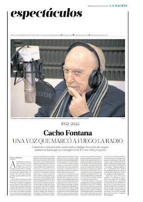 Un grand de la radio-télévision argentine nous a quittés hier : Cacho Fontana [Actu]