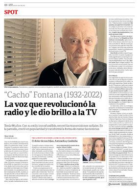 Un grand de la radio-télévision argentine nous a quittés hier : Cacho Fontana [Actu]