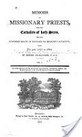 Memoirs of Missionary Priests and Other Catholics