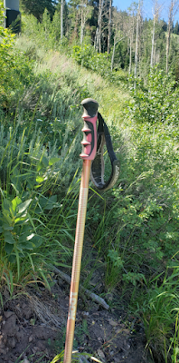 Ce bâton de ski que je croyais perdu …