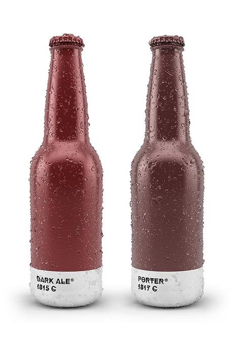 Astucieux : Des étiquettes de bière assorties aux couleurs Pantone correspondantes Astucieux : Des étiquettes de bière assorties aux couleurs Pantone correspondantes