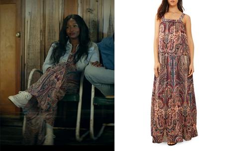 THE LAKE : Teesa’s flowing maxi dress in S1E05