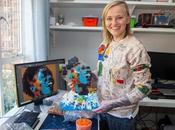 L’artiste Pretoria Michelle Kruger gagne créant portraits complexes Lego