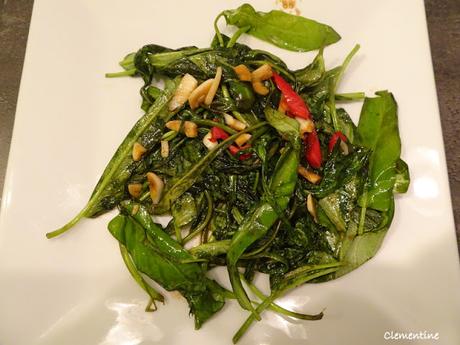 Kangkung Tumis - Liserons d'eau sautés