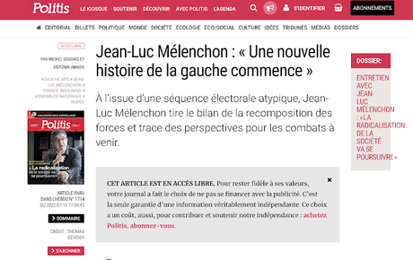791_ « Une nouvelle histoire de la gauche commence »_ Jean-Luc Mélenchon