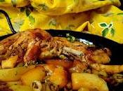 Poulet rôti cocotte pommes fondantes.