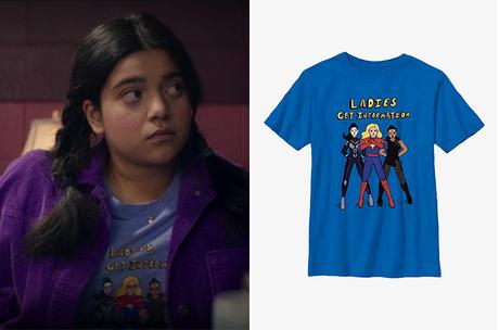 MISS MARVEL : Kamala’s « ladies get information » tee