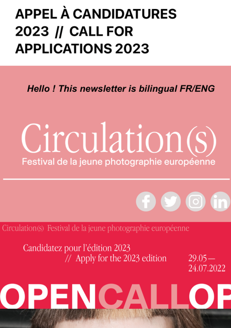 Festival Circulation(S)  Appel à candidatures 2023.