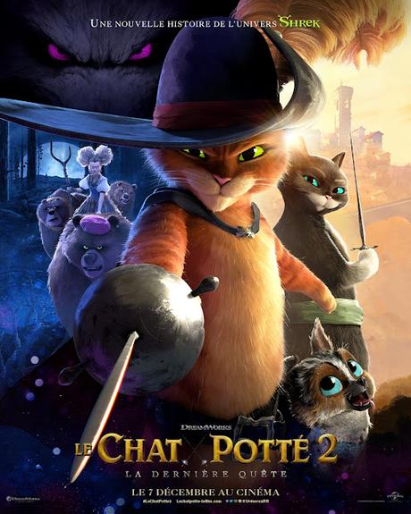 Nouvelle affiche FR pour Le Chat Potté 2 : La Dernière Quête de Joel Crawford Nouvelle affiche FR pour Le Chat Potté 2 : La Dernière Quête de Joel Crawford