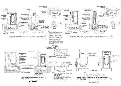 Le V4 Supercharger de Tesla semble apparaître dans de nouveaux plans de projet