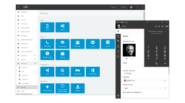 Test du 3CX Phone System Enterprise 18 : une valeur imbattable Une capture d'écran montrant le tableau de bord des paramètres du 3CX Phone System Enterprise 18