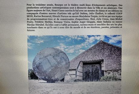 3me édition BOURGES CONTEMPORAIN 24 Juin/18 Septembre 2022.