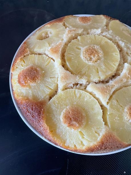 Gâteau renversé à l'ananas - Blog un café avec Clémentine