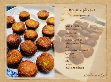 Bonbons piment (beignet au haricot blanc)