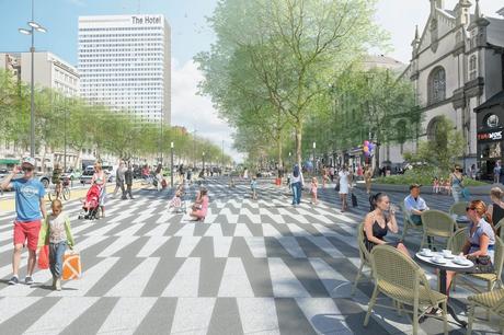 BRUXELLES : réaménagement piéton du boulevard de Waterloo et de l’avenue de la Toison d’Or