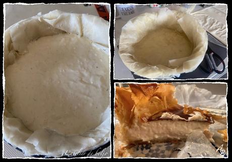 Flan à la pâte filo sans œufs