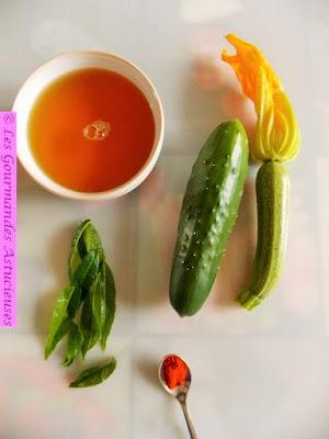 Gaspacho concombre-courgette (Vegan)