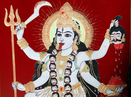 Ressemblance de la déesse Kali, Népal, date inconnue.