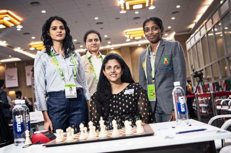 L'équipe féminine indienne seule en tête des Olympiades