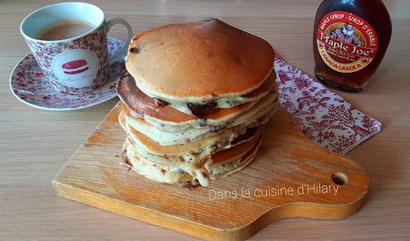 Pancakes à la banane et aux pépites de chocolat