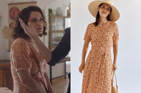 DEMAIN NOUS APPARTIENT : la robe cache-cœur orangée de Bénédicte dans l’épisode 1251 DEMAIN NOUS APPARTIENT : la robe cache-cœur orangée de Bénédicte dans l’épisode 1251