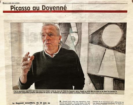 Le Doyenné – à Brioude  » Picasso – l’oeuvre ultime – hommage à Jacqueline  » jusqu’au 16 Octobre 2O22.