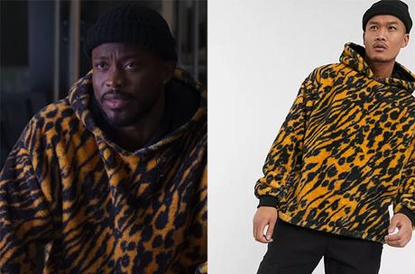AU SERVICE DU PASSÉ : le hoodie à imprimé animal de Chris dans l’épisode 1×02