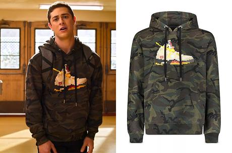 NEVER HAVE I EVER : Ben’s Camo Sneaker Graphic Hoodie in S3E03