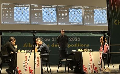 Les quarts retour du championnat de France d'échecs