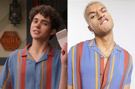 HIGH SCHOOL MUSICAL : THE MUSICAL : THE SERIES : Ricky’s stripe  shirt in orange and blue S3E04