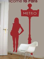 Sticker Parisienne impatiente
