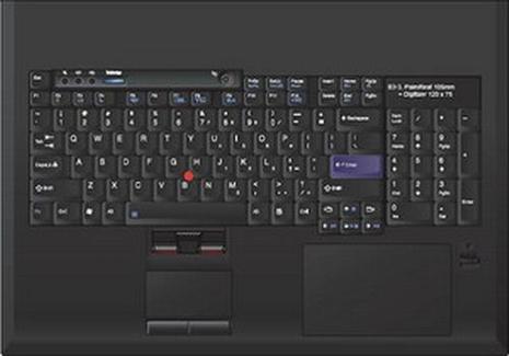 Une tablette graphique sur le ThinkPad W700 Lenovo