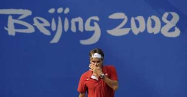 Federer perd en quart de finale aux Jeux Olympiques de Pekin 2008