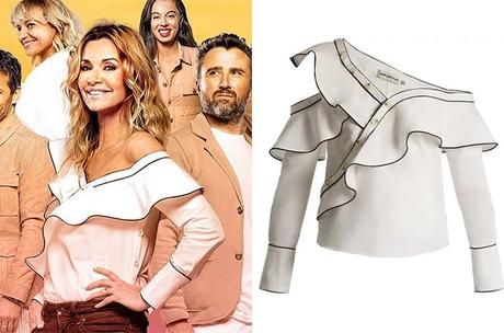 STYLE : la blouse asymétrique d’Ingrid Chauvin sur un visuel DNA