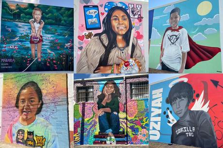 De grandes peintures murales rendent hommage aux 21 victimes de la fusillade d’Uvalde, au Texas.  : RADIO NATIONALE PUBLIQUE