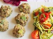 Boulettes lentilles-sarrasin-courgette (Vegan)