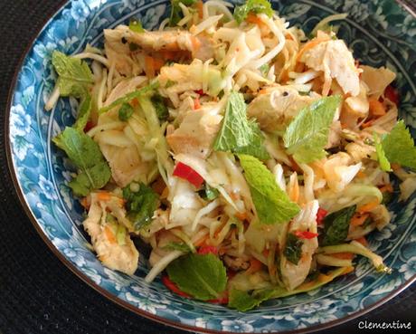 Salade vietnamienne au poulet, chou blanc et menthe de Nigella Lawson Salade vietnamienne au poulet, chou blanc et menthe de Nigella Lawson