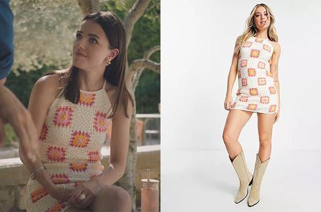 Ici tout commence : la robe au crochet à motif patchwork d’Anaïs dans l’épisode 473