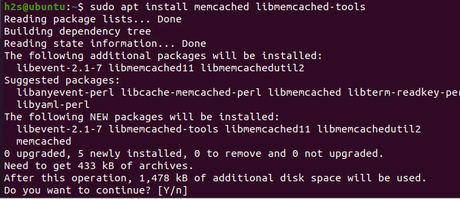 Commande pour installer Memcached sur Ubuntu 20.04 Commande pour installer Memcached sur Ubuntu 20.04