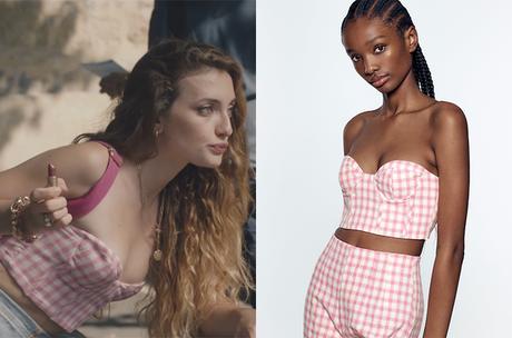 ICI TOUT COMMENCE : le crop top vichy rose de Vic dans l’épisode 475