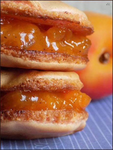 Macarons abricots - lavande