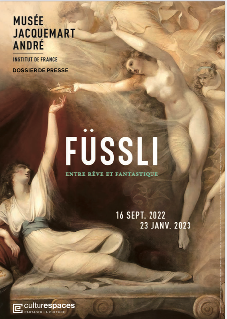 Musée Jacquemart André  « Fussli -entre rêve et fantastique » à partir du 16 Septembre 2022.